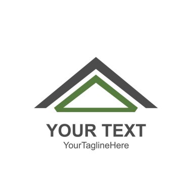 Evin çatı ve ev logo vektör öğesi. Şirket logo tasarımı.