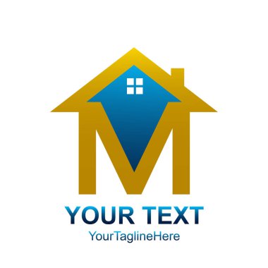 Emlak logo tasarımları iş görsel kimlik için. Ev logo şablonu temiz, modern ve zarif stili tasarım 
