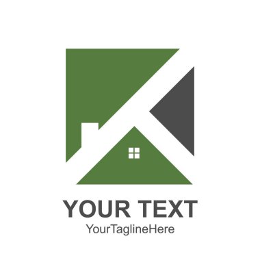 Emlak logo tasarımları iş görsel kimlik için. Ev logo şablonu temiz, modern ve zarif stili tasarım 