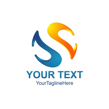 Mektup s 3d logo vektör çizim şablonu, S harfi eğilim logo vektör, yaratıcı Harf S harfi 3d stil logosu