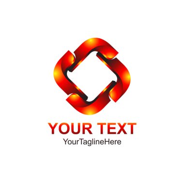 3D vektör simge böyle bir logo şablonu öğe soyut. Vektör çizim