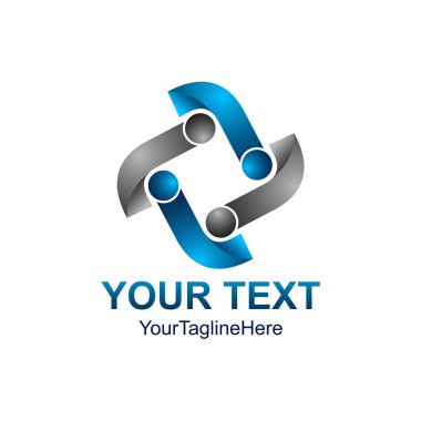 3D vektör simge böyle bir logo şablonu öğe soyut. Vektör çizim