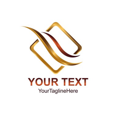 Su dalgası sembolü ve simge Logo şablonu. Vektör çizim