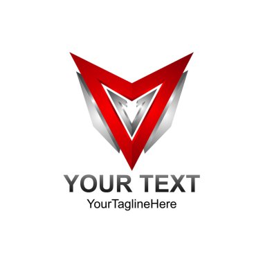 3D soyut üçgen vektör logo Konsept illüstrasyon. Piramit üçgen logosunu görmeniz gerekir. Finansal istikrar logo işareti kavramı. Geometrik logo işareti. Vektör logo şablonu. Tasarım öğesi.