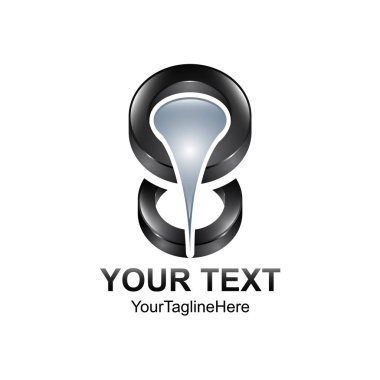 Soyut daire su iş Şirket için logo kavramı sarkıt. Vektör çizim