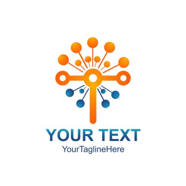 Soyut vektör daire logo. Turuncu alışılmadık izole kimya logosunu görmeniz gerekir. Virüs simgesi. Turuncu güneş güneşli. Çiçek.