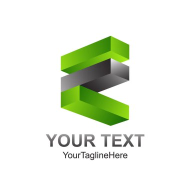 3D vektör simge böyle bir logo şablonu öğe soyut. Vektör çizim