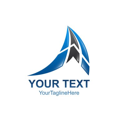 Üçgen Emlak iş finans Soyut logo tasarım öğeleri swoosh