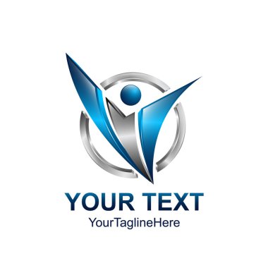 Vektör erkekler logo, insan, ailesi, takım çalışması simgesi. Toplum, insanların modern 3d tarzda imzalamak..