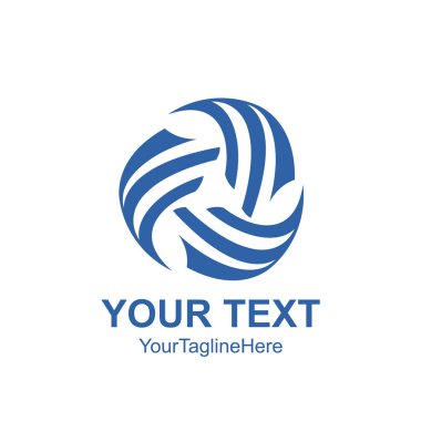 Soyut logo harfleri M alfabe ilk logo şablonu benzeyen