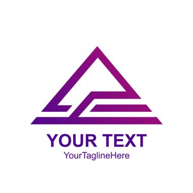 Yaratıcı soyut üçgen çatı vektör logo tasarım şablon öğesi.