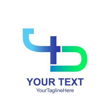 Beyaz arka plan üzerinde izole 4 d logosunu görmeniz gerekir. Vektör çizim