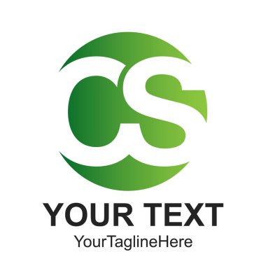 Mektup Cs logo tasarım şablonu öğesini iş ve şirket kimliği için ilk