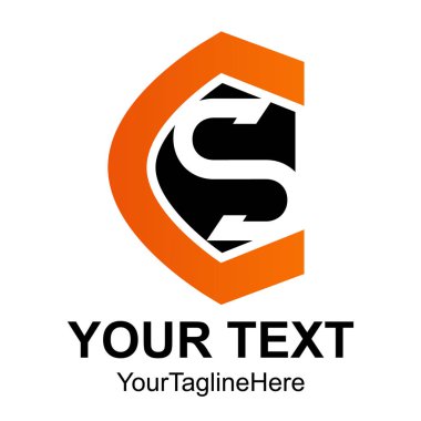 Mektup Cs logo tasarım şablonu öğesini iş ve şirket kimliği için ilk