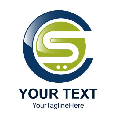 Mektup Cs logo tasarım şablonu öğesini iş ve şirket kimliği için ilk