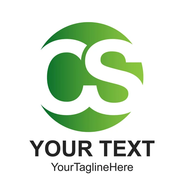 Mektup Cs logo tasarım şablonu öğesini iş ve şirket kimliği için ilk