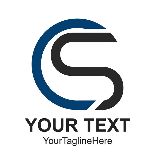 Initial letter CS logo design template element for business and company identity