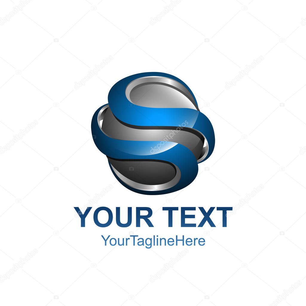 Letter s 3d logo vector illustration template, letter S trend logo vector, creative Letter S letter 3D style logo