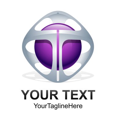 Tasarım ilustrator 3D iş soyut daire simgeler vektör