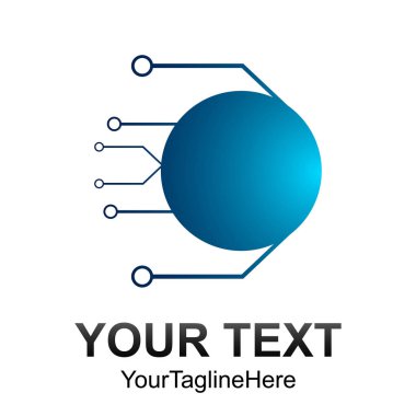 Devre levhasını simgeler. Teknoloji düzeni daire ve kare sembolleri imzala. Infographic tasarım düğmeleri. Daire şablonları.