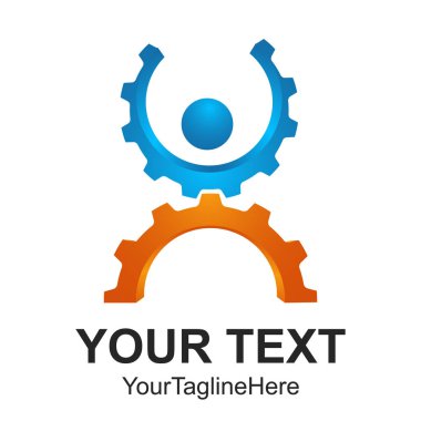 Dişli vektör simgesi görüntü illüstrasyon insanlar simge şeklinde 3D