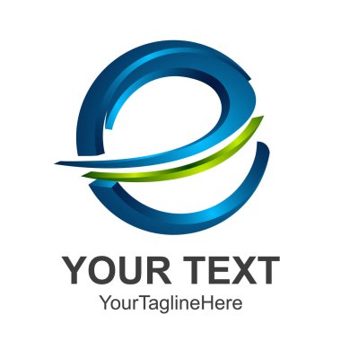 3D soyut mektup e logo tasarım şablonu öğeleri. Soyut mektup e. iş kurumsal mektup e logo tasarlamak vektör. 