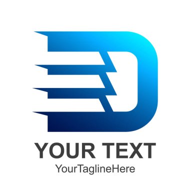 Soyut mektup D logo tasarım şablonu öğeleri. Soyut harf ö. iş kurumsal harf D logo tasarlamak vektör.