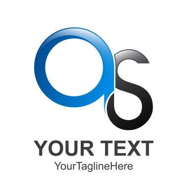 S harfi logosu, Os mektup, yaratıcı logo tasarımı. vektör simgeler.