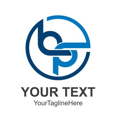 BP mektup logo tasarım vektör çizim şablonu, B harfi logo vektör, B harfi ve P logo vektör, mektup Bp mektup logo yaratıcı