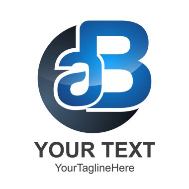 yaratıcı mektubu Ab logo, iş logo tasarım şablonu, modern mektubu Ab Logo şablonu işletmeniz için düzenlenebilir