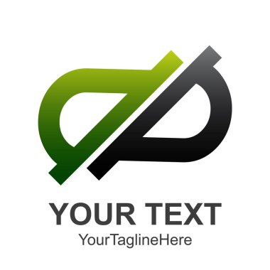 Arka kapsül tıbbi logosu, tasarlamak vektör yeşil ve siyah renk tonları içinde.