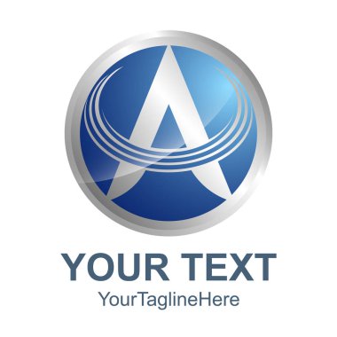 3D harf A logo turuncu renk tasarım şablonu öğeleri soyut. Soyut harf A. iş kurumsal mektup A logo tasarlamak vektör. 