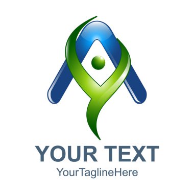 3D harf A logo turuncu renk tasarım şablonu öğeleri soyut. Soyut harf A. iş kurumsal mektup A logo tasarlamak vektör. 