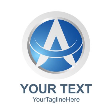 3D harf A logo turuncu renk tasarım şablonu öğeleri soyut. Soyut harf A. iş kurumsal mektup A logo tasarlamak vektör. 