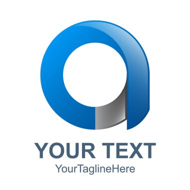 3D harf A logo turuncu renk tasarım şablonu öğeleri soyut. Soyut harf A. iş kurumsal mektup A logo tasarlamak vektör. 