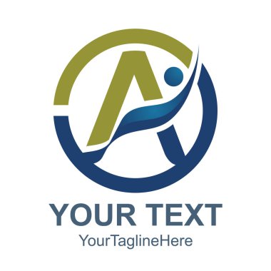 3D harf A logo turuncu renk tasarım şablonu öğeleri soyut. Soyut harf A. iş kurumsal mektup A logo tasarlamak vektör. 