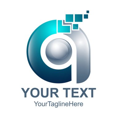 3D harf A logo turuncu renk tasarım şablonu öğeleri soyut. Soyut harf A. iş kurumsal mektup A logo tasarlamak vektör. 