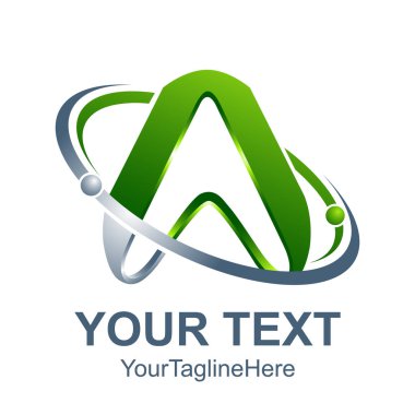 3D soyut harf A logo tasarım şablonu öğeleri. Soyut harf A. iş kurumsal mektup A logo tasarlamak vektör.