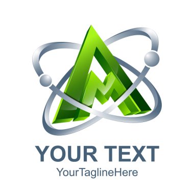 3D soyut harf A logo tasarım şablonu öğeleri. Soyut harf A. iş kurumsal mektup A logo tasarlamak vektör.