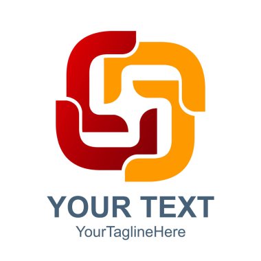 Vektör tasarım soyut logosu öğeleri. Soyut logo simge tasarlamak