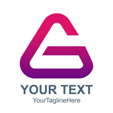 Vektör tasarım soyut harf G logosu öğeleri. Soyut logo simge tasarlamak