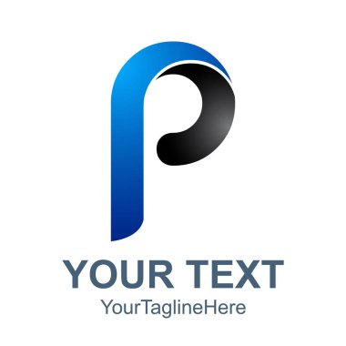 Soyut P harfi vektör teknolojisi logo, güç p vektör, p harfi logosu, p logo, p harfi teknoloji logo vektör