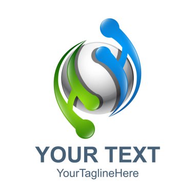 3D daire soyut Ah mektup vektör teknolojisi logo, bir mektup vektör, H harfi logosu, Ah mektup logo, teknoloji logo vektör A ve H harfi