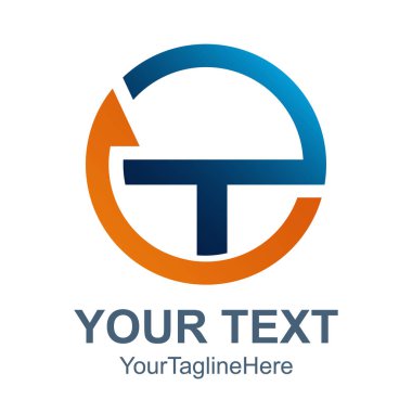 Daire soyut T harfi vektör teknolojisi logo, T harfi vektör, T harfi logosu, T harfi teknoloji logo vektör