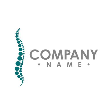 Chiropractic soyut vektör logo tasarım şablonu. Chiropractic tıp, sağlık tasarım