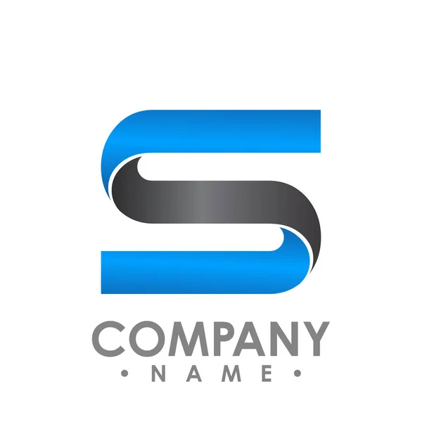 S harfi logo simge tasarım şablonu öğeleri. Logo ilk harf S. iş kurumsal harf S logo tasarlamak vektör