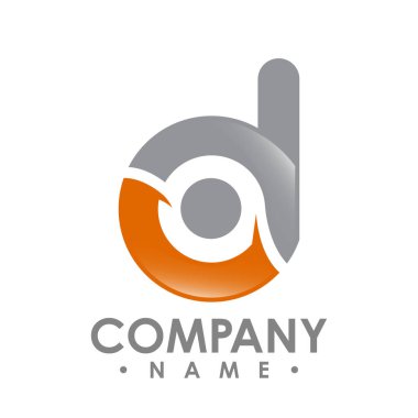 İş kurumsal d logo tasarlamak vektör mektup. Renkli harfi d logo vektör şablonu. D logo teknoloji için mektup.