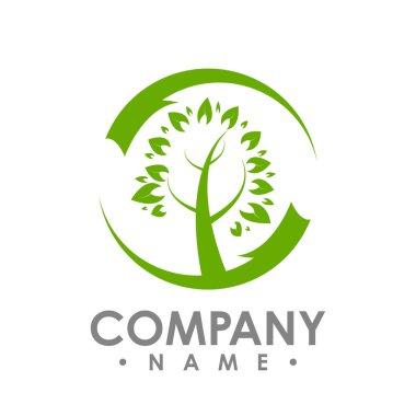 Yeşil yaprak ekoloji doğa öğesi vektör simgesi logosu. Şekil yaprak logo ve soyut organik yaprak logo tasarlayın. Yaprak logo Eko grafik yaratıcı şablonu.