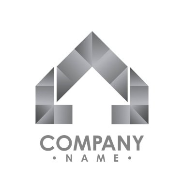 Realty logo - vektör logo Konsept illüstrasyon soyut. Soyut şekli logosu. Vektör logo şablonu. Tasarım öğesi. Realty logo tasarımı