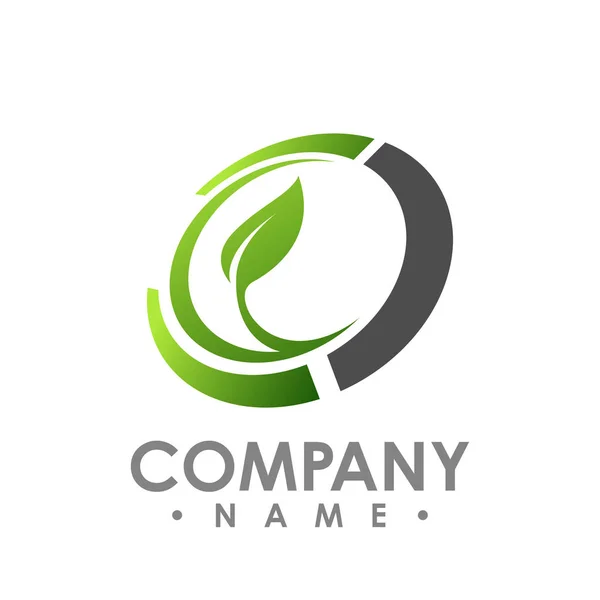 Logo Nature Pour Entreprise Santé Icône Concept Conception Logo Feuille — Image vectorielle